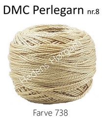 DMC Perlegarn nr. 8 farve 738